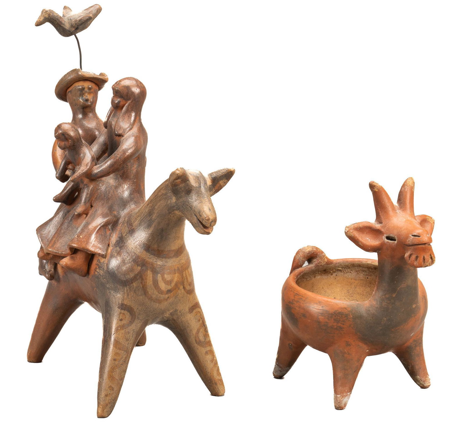 Attrib. Heron Martinez (MEX), Family on Horse (1 of 5)