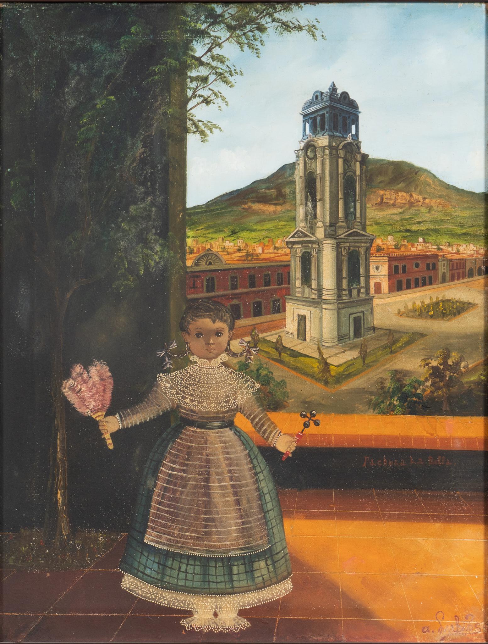 Agapito Labios, Young Girl at the Window: Agapito Labios, young girl at the window, oil on canvas sight: 23 x 18 in., frame: 26.5 x 21 in. Provenance: A San Antonio, Texas collection We happily provide seamless shipping services on everyth