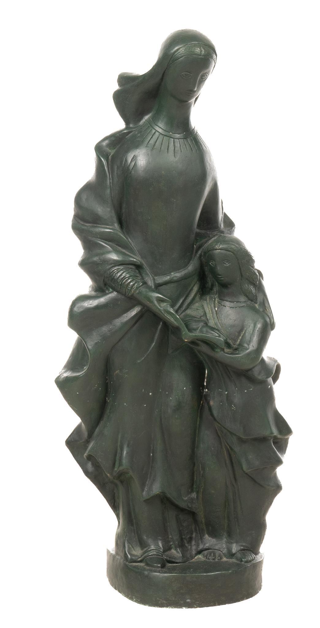 Alfredo Ceschiatti (BRA), Bronze Mother and Child Statue (1 of 5)