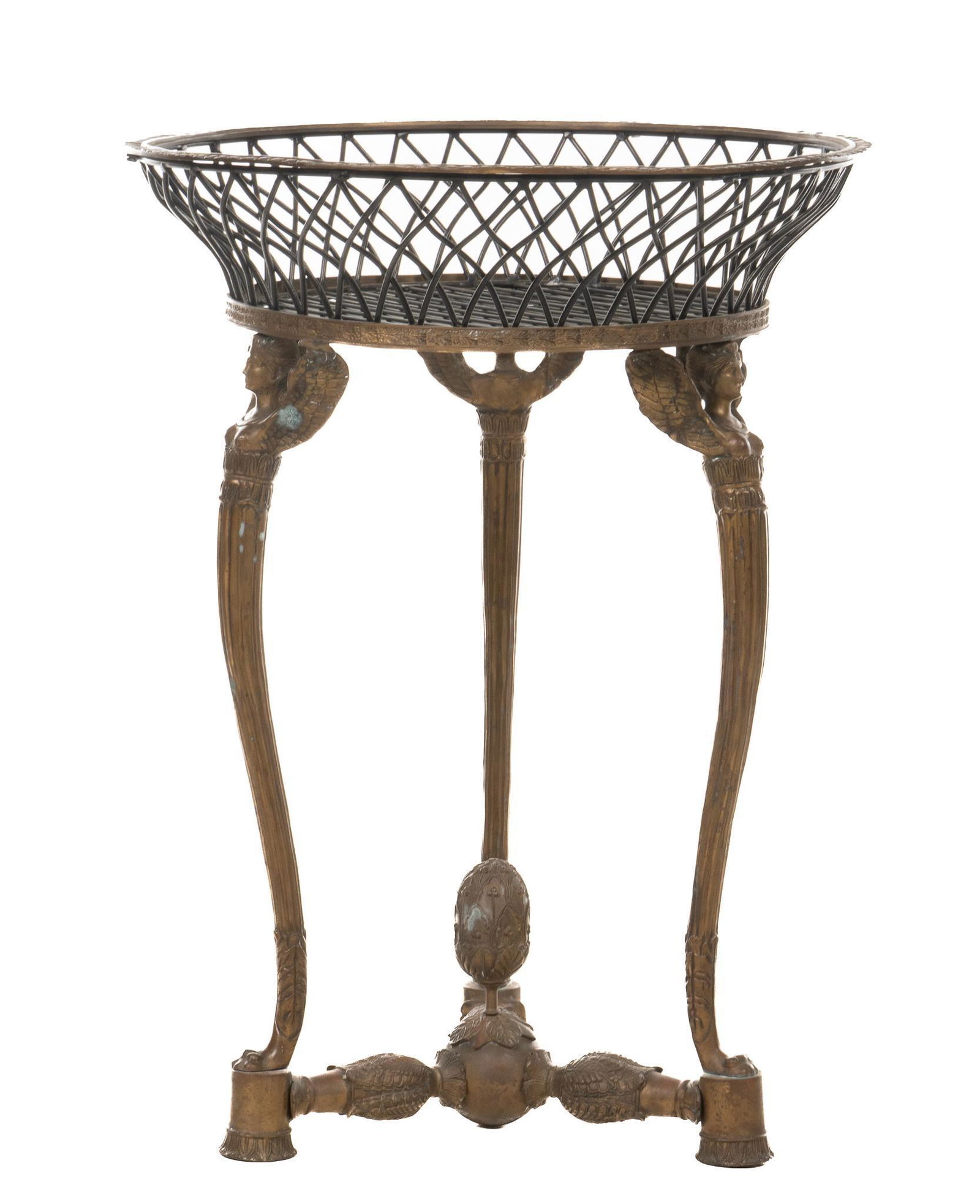 Bronze Basket Planter (1 of 4)