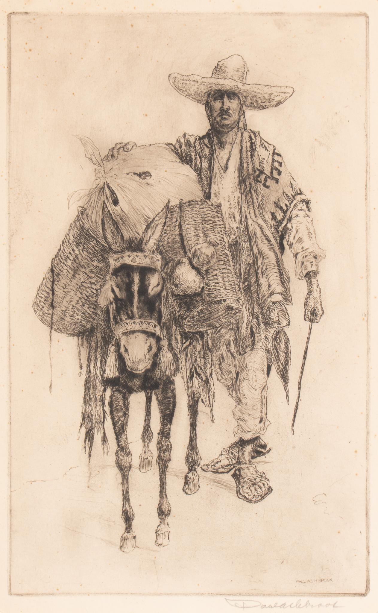 Paul Ashbrook, Man with Burro (1 of 5)