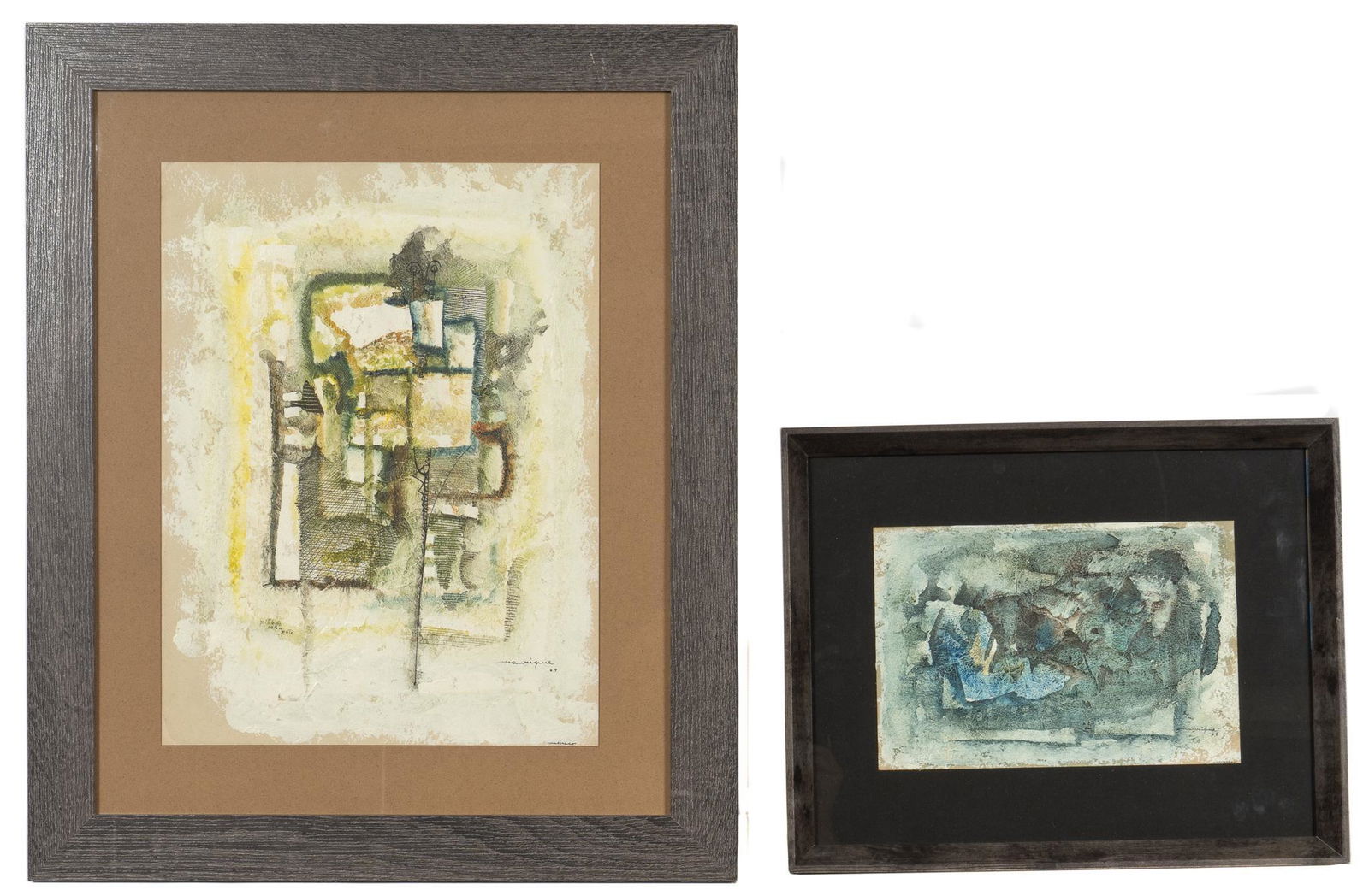 Daniel "Manrique" Arias, (2) Abstract Works, 1969 (1 of 6)