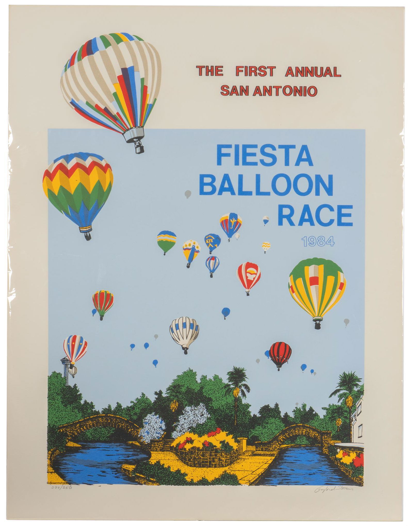 Gaylord Stevens, First Annual Fiesta Balloon Race Poster (San Antonio, TX) (1 of 4)