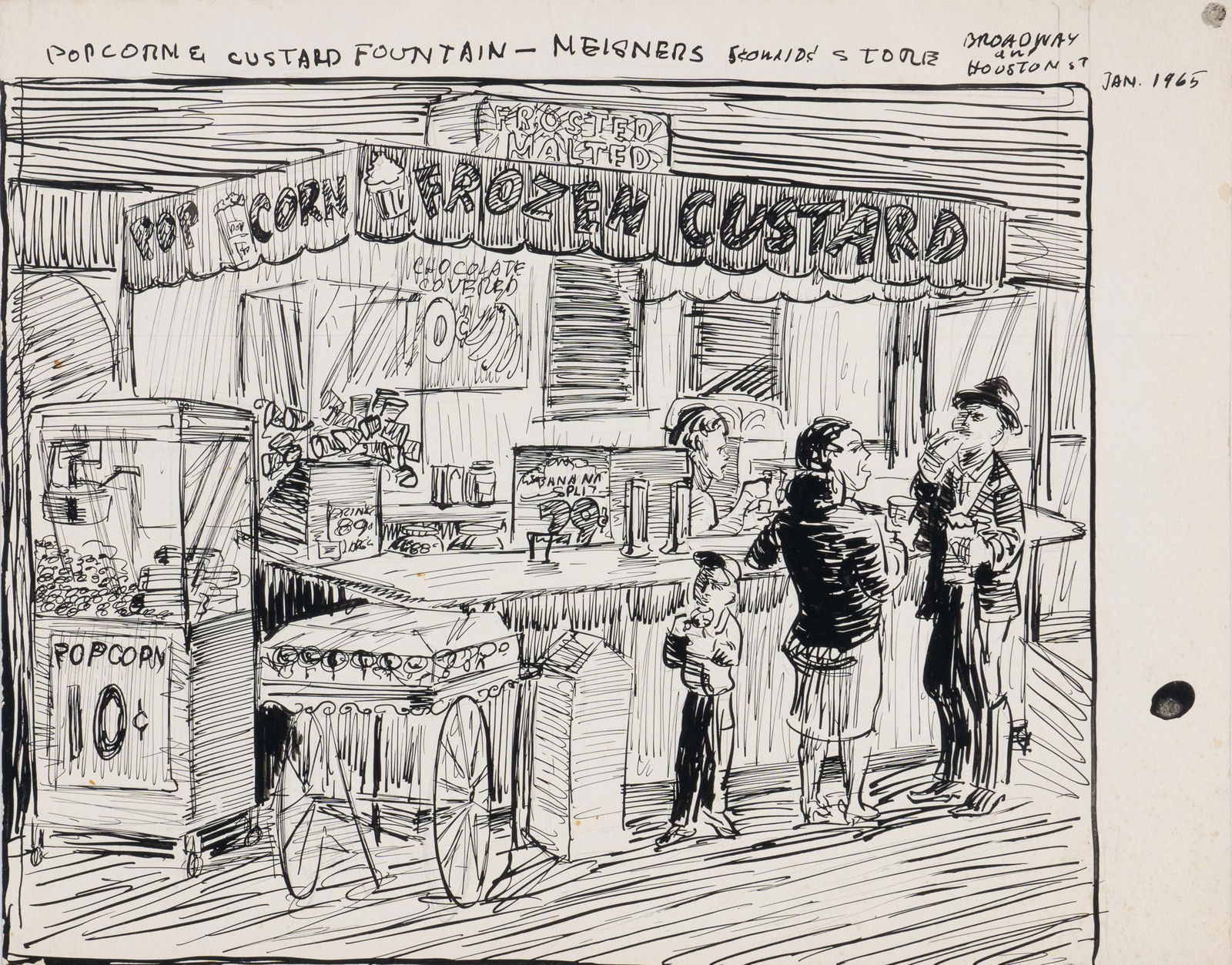 Bill Markowski, "Neisner's Popcorn & Custard Stand", 1965 (1 of 4)