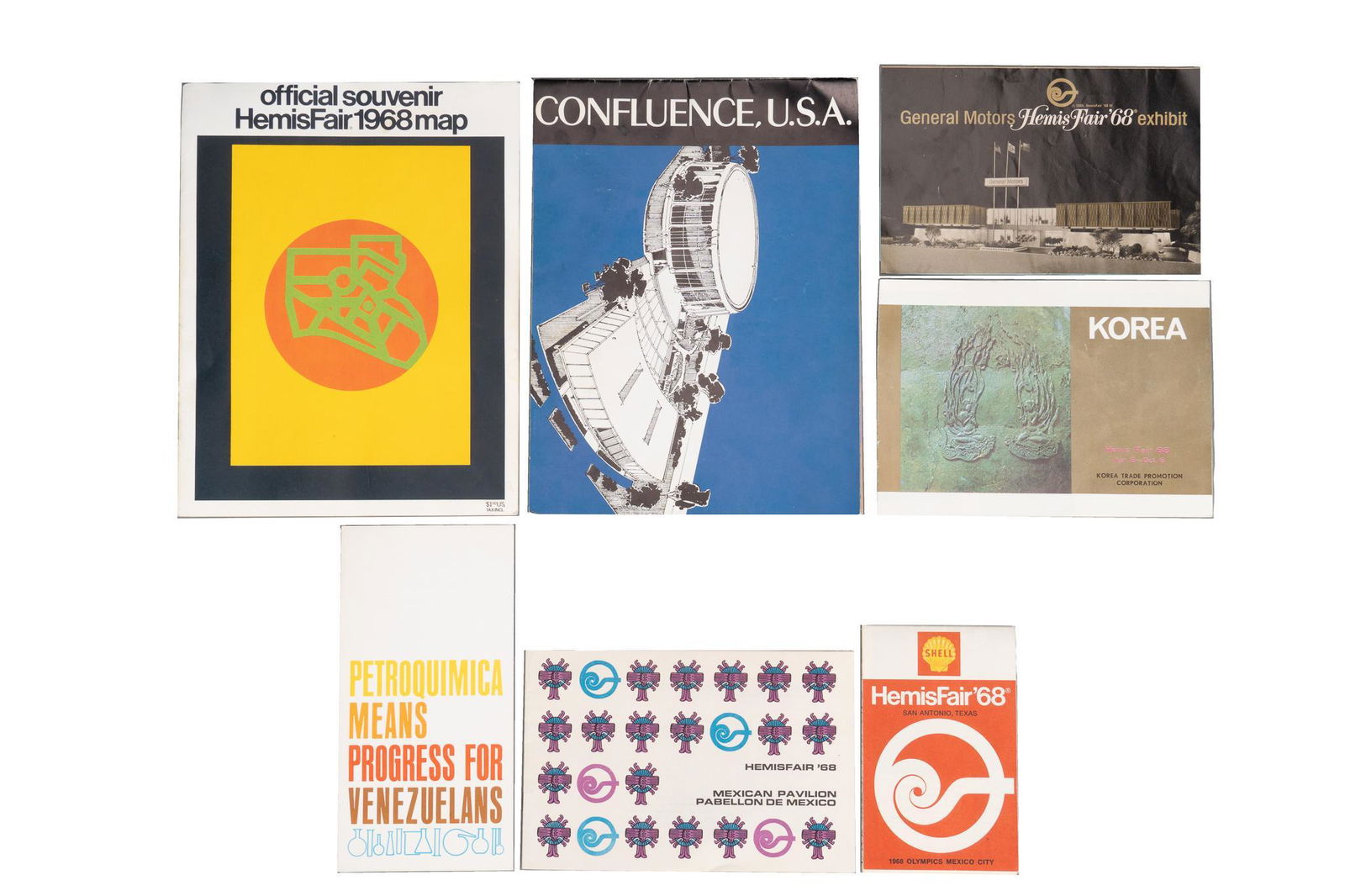 Group of (7) HemisFair '68 World's Fair Memorabilia (1 of 4)