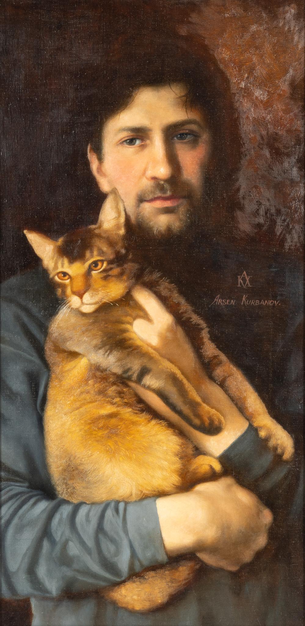 Arsen Kurbanov, "Portrait with Cat", 2006 (1 of 4)