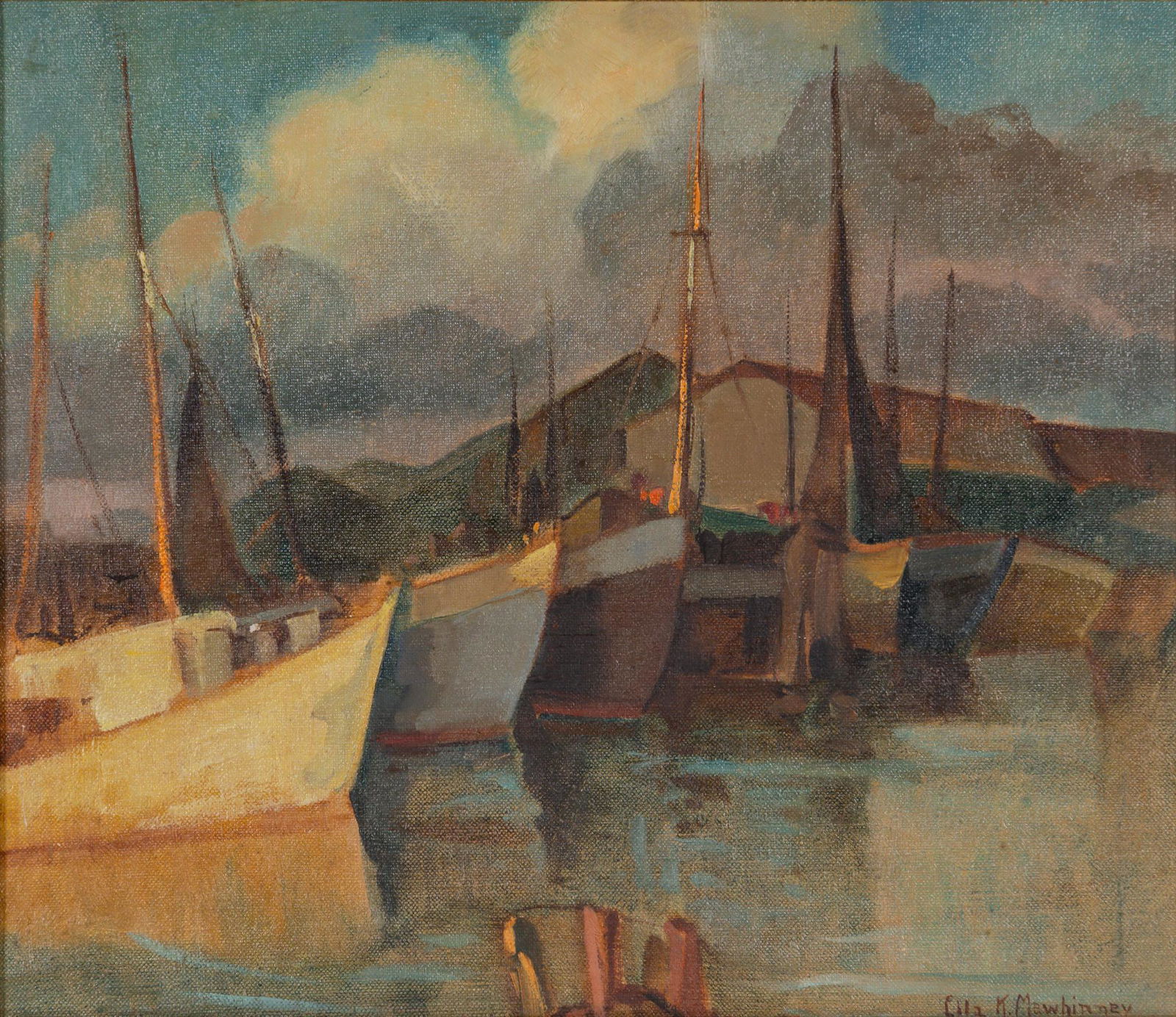 Ella Koepke Mewhinney, Harbor Scene (1 of 4)