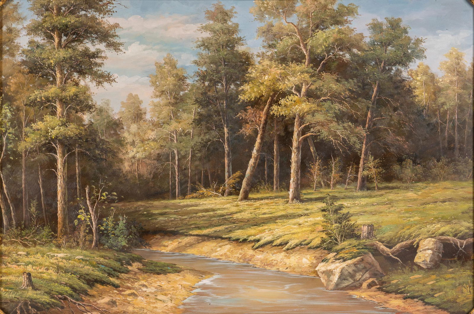 Wooded Landscape, Oil on Canvas (1 of 4)