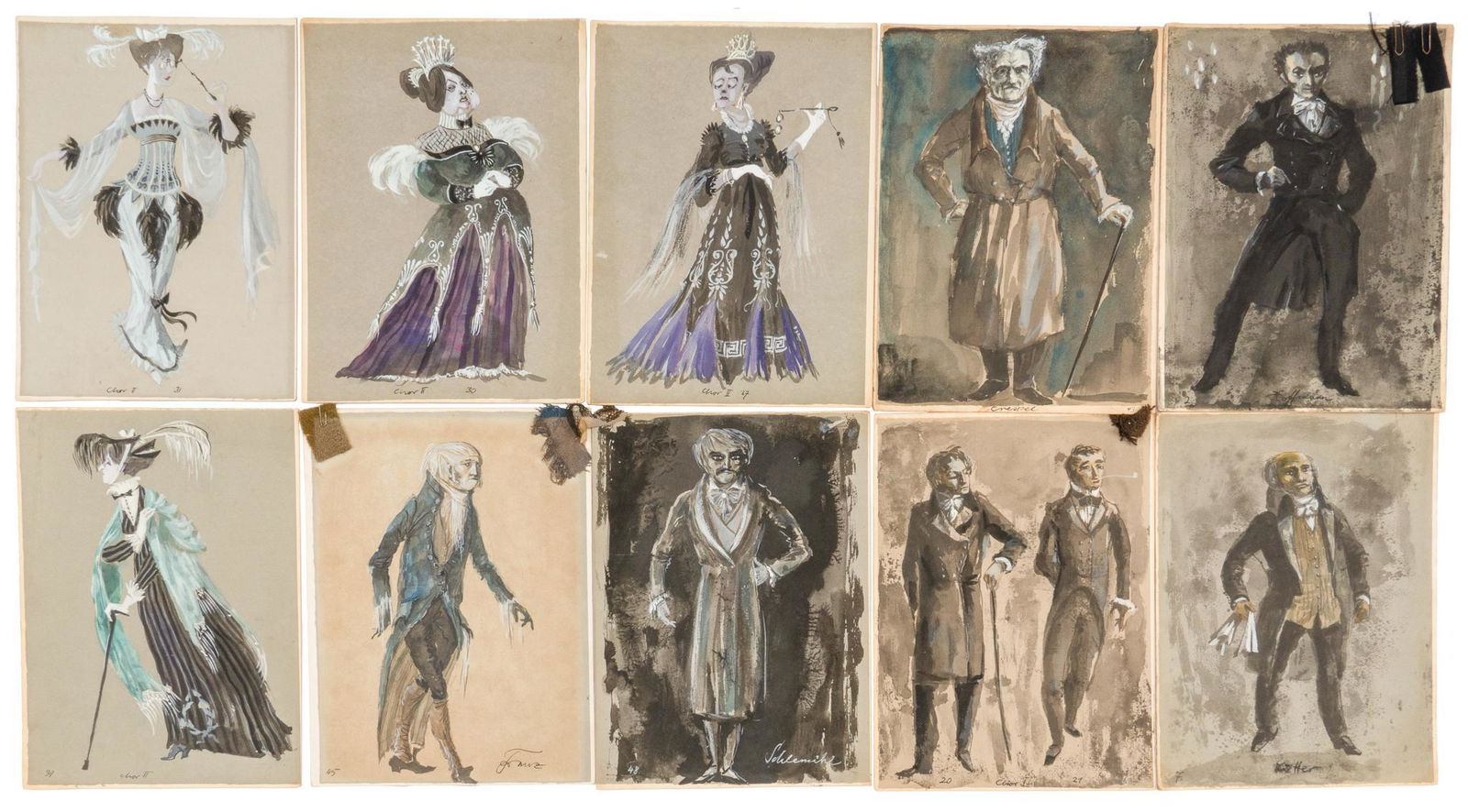 Eugene Berman (10) Boston Opera Costume Designs (1 of 9)