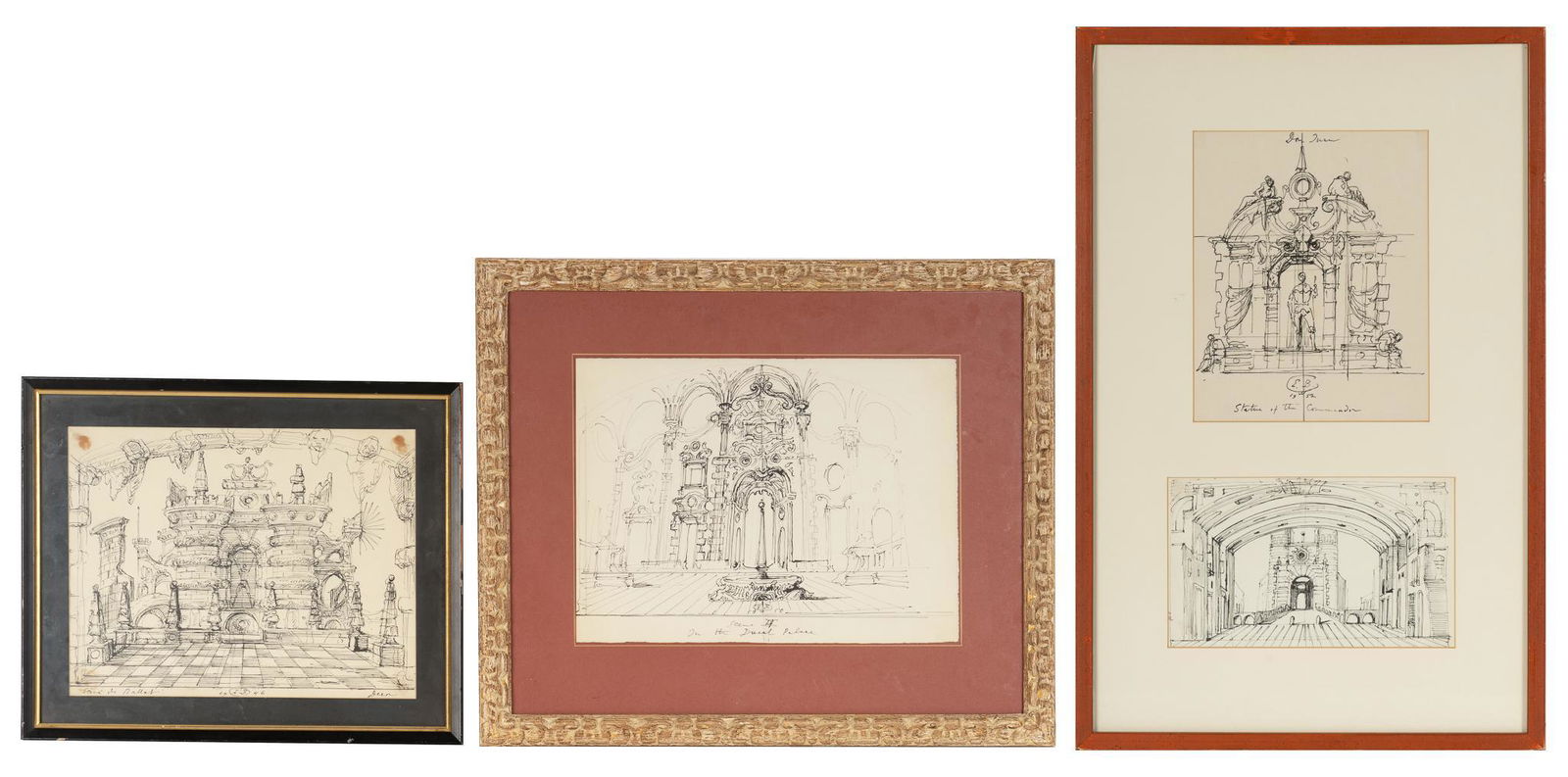 (3) Eugene Berman Sketches (1 of 13)