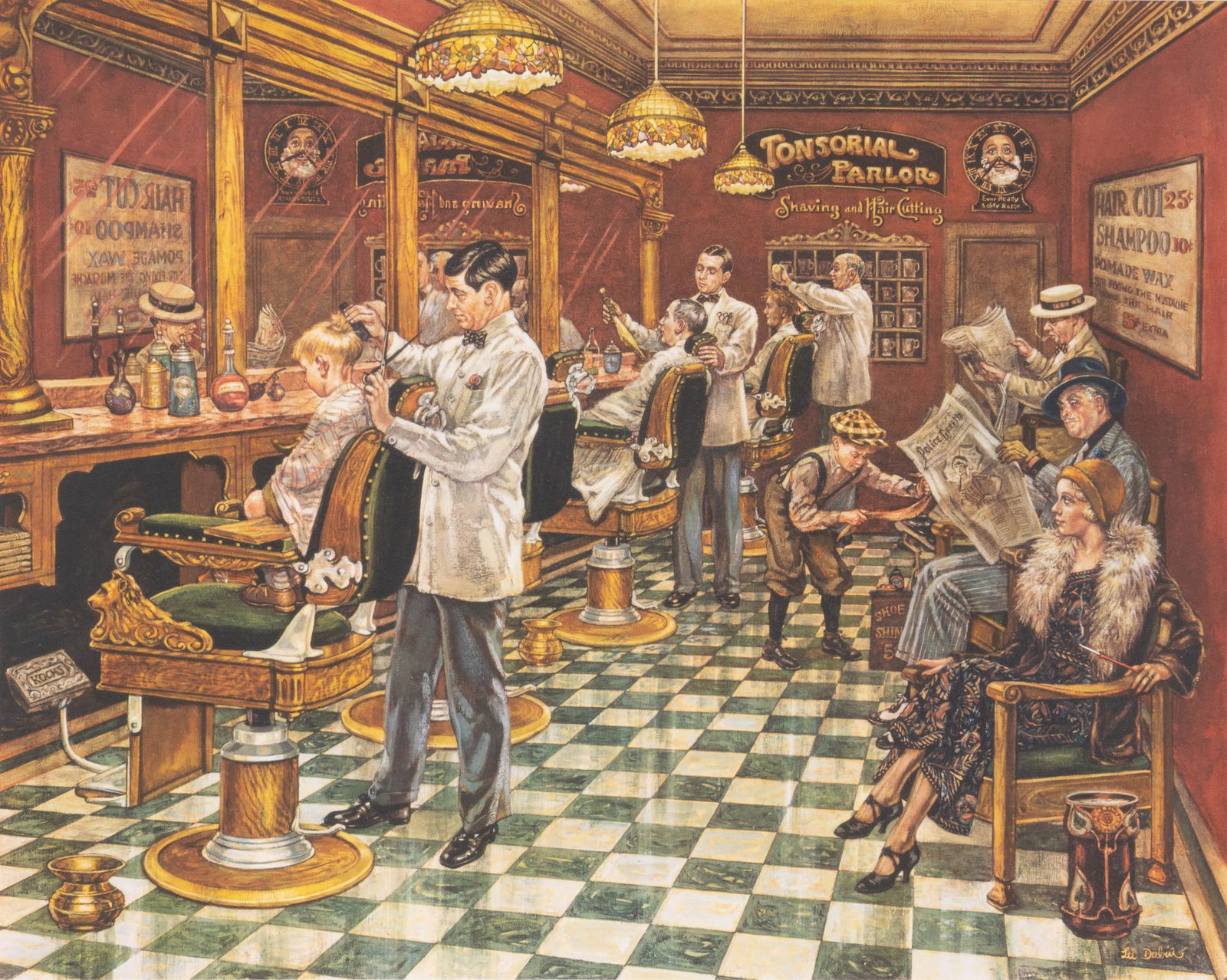 Lee Dubin, "Tonsorial Parlor" (1 of 5)