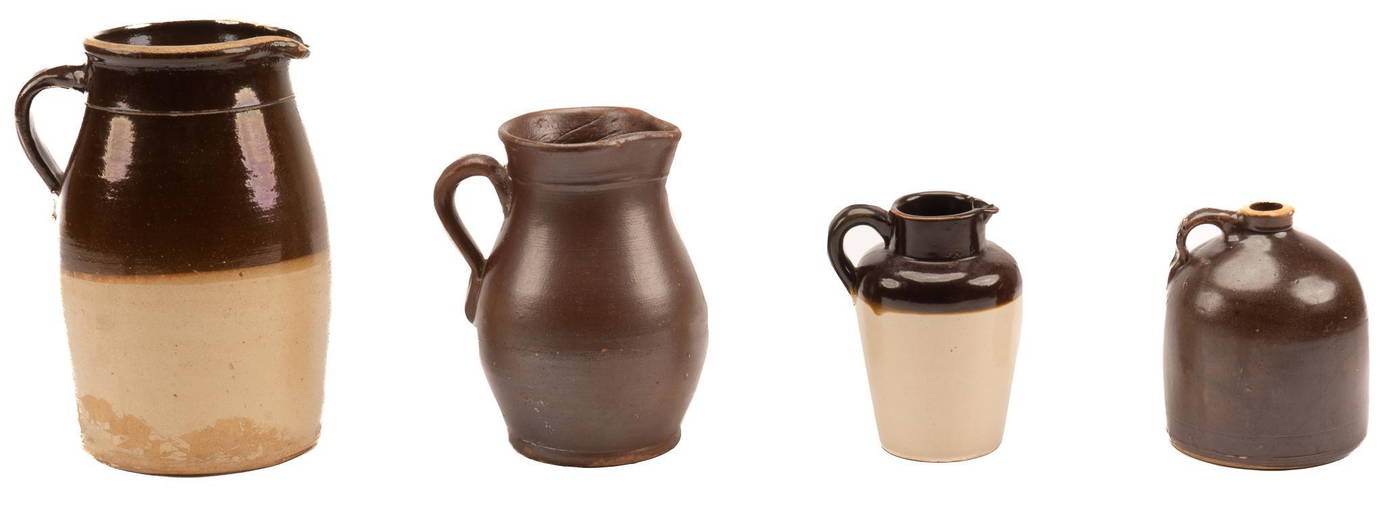 Collection Of (4) Stoneware Pottery Examples