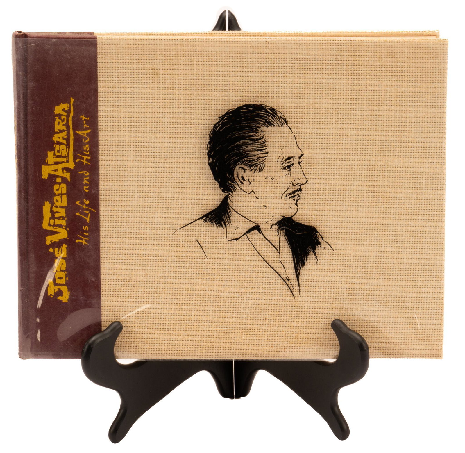 Jose Vives-Atsara: His Life and Art: Limited edition Jose Vives-Atsara: His Life and Art, ed. 425, by Nancy Glass West, Shoal Creek Publishers Inc., back cover signed by author and Jose Vives-Atsara, front page signed and dedicated to La