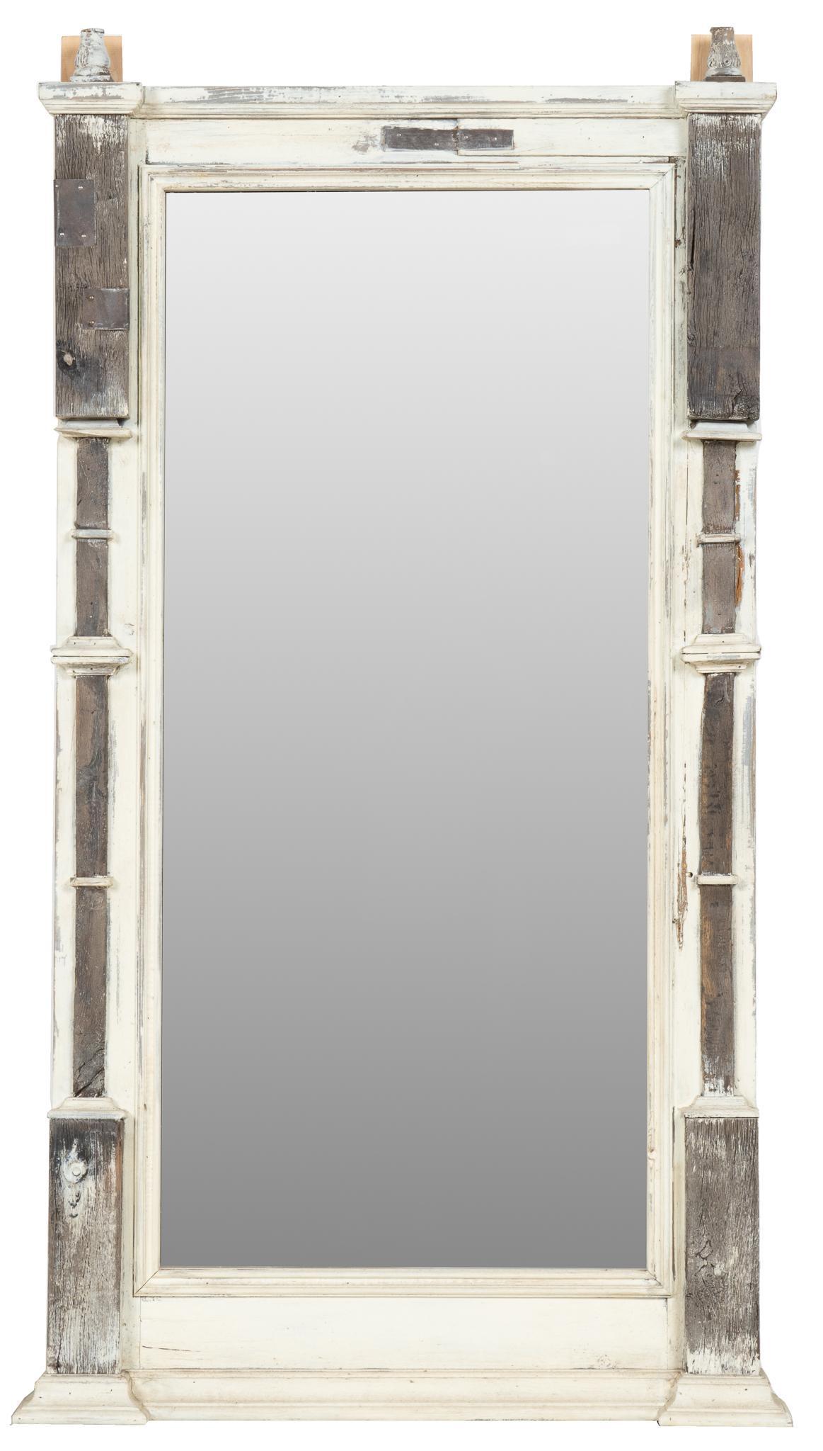 Rustic Full Length Mirror: Rustic full length mirror height 75.5 in. x width 48 in. x depth 5 in. We happily provide seamless shipping services on everything we sell. Please email us at shipping@vogtauction.com or call 21
