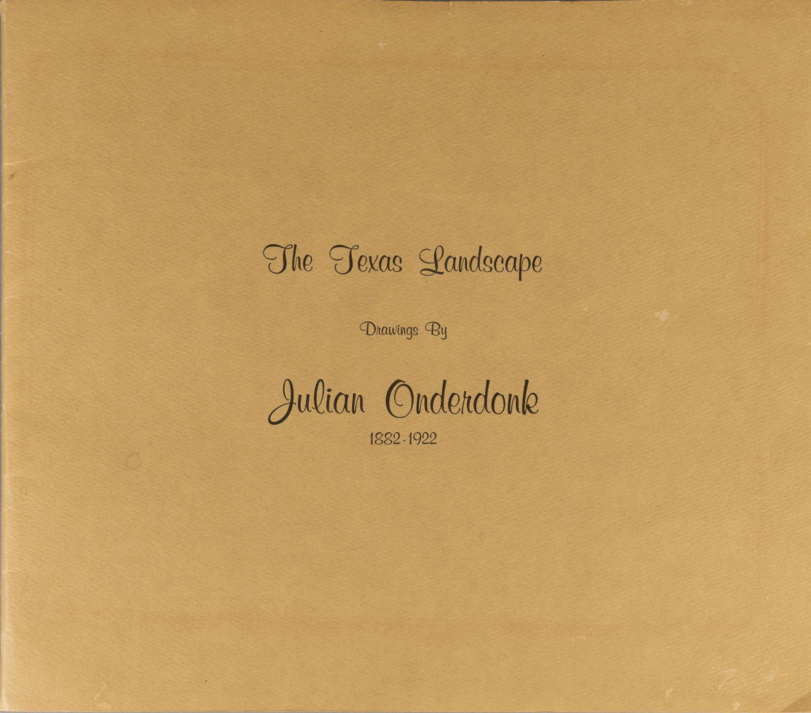 Julian Onderdonk, "The Texas Landscape Drawings" (12) (1 of 5)