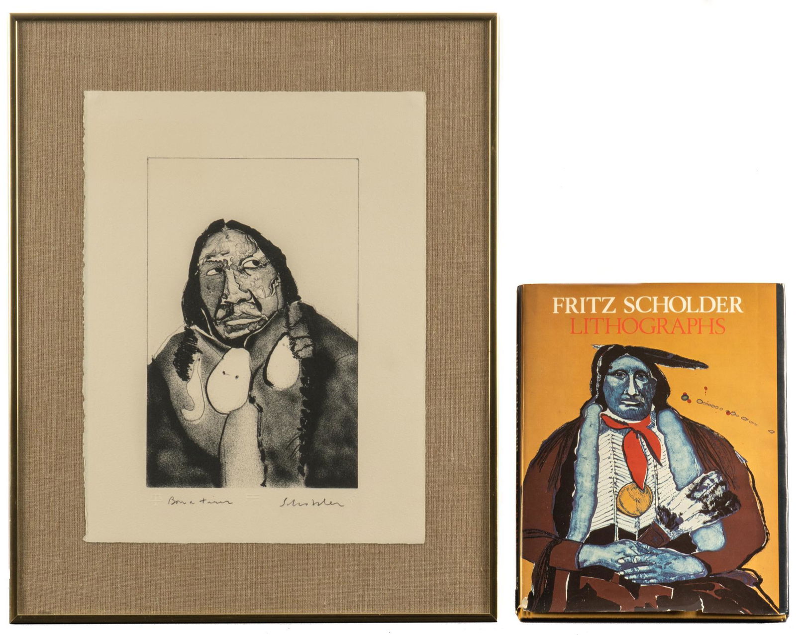 Fritz Scholder, "Indian Portrait No. 2" (1 of 7)