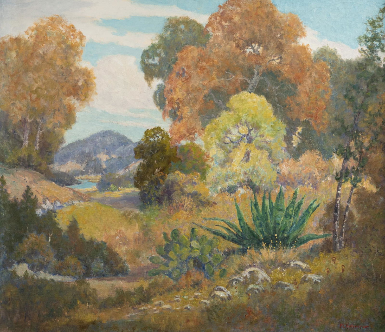 Peter L. Hohnstedt, Landscape with Cactus (1 of 4)