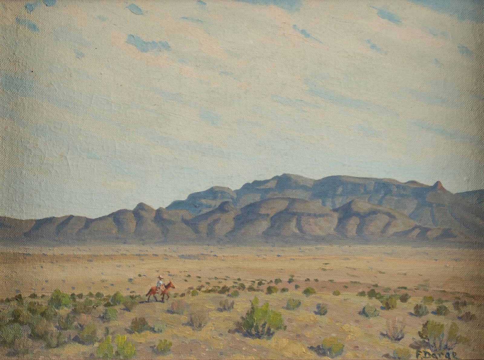 Fred Darge, "Lone Rider: Marathon, Texas" (1 of 4)