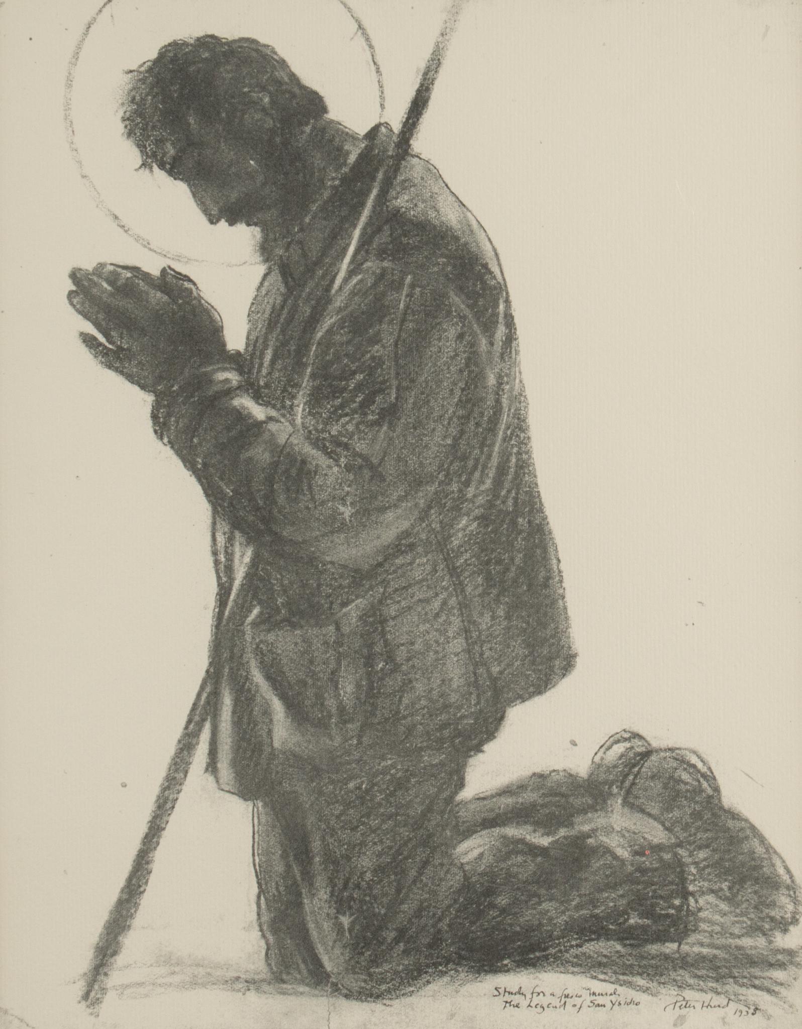 Peter Hurd, "Study for the Legend of San Ysidro" (1 of 4)