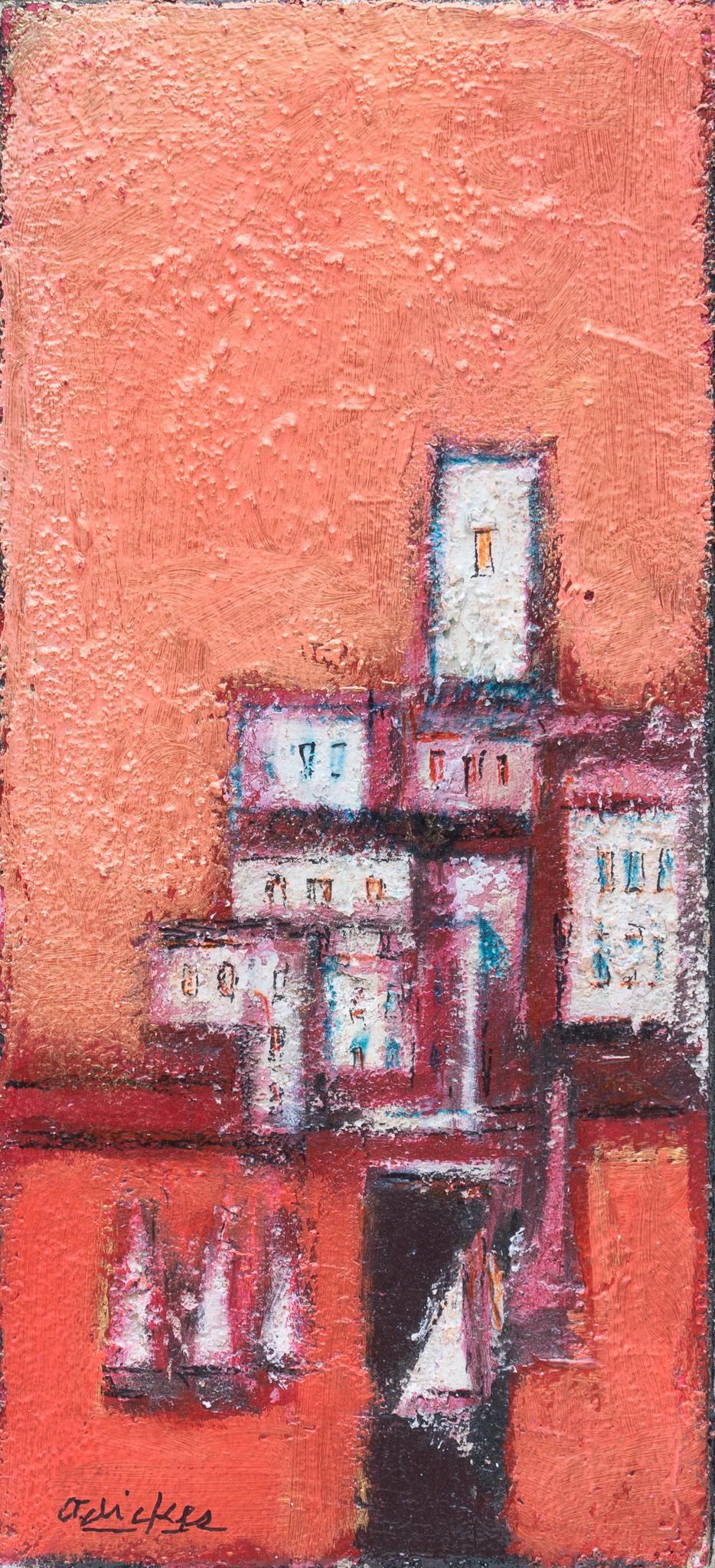 David Pryor Adickes, "Antibes, Red and Gold", 2018 (1 of 6)