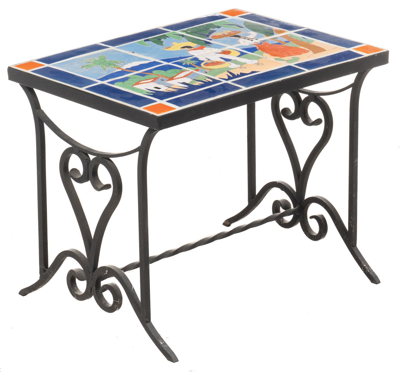 San Jose Tileworks, Tile-Topped Side Table (1 of 5)