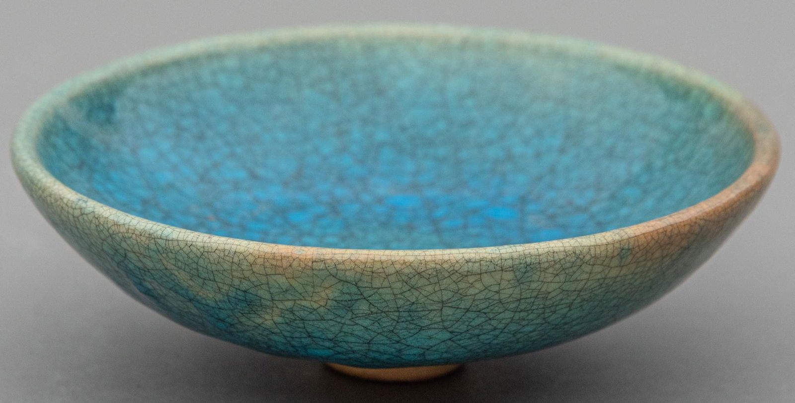 Harding Black, Turquoise Crackle Glaze Bowl, 1944 (1 of 8)