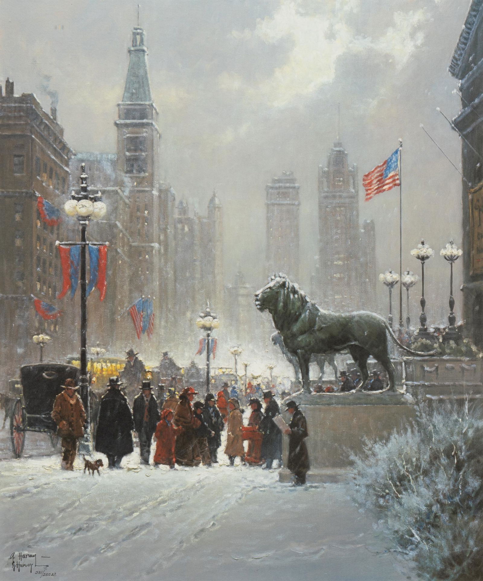 G. Harvey, "Exhibition Day -- Chicago", 1995, AP Giclee (1 of 5)