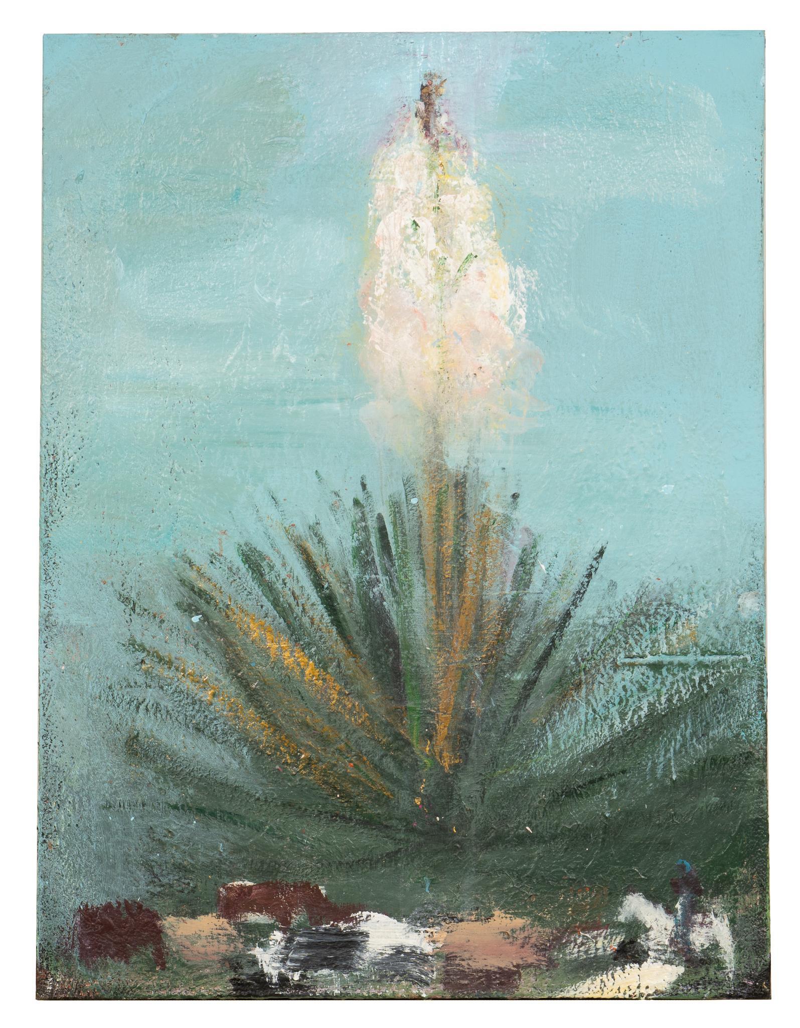 Franco Mondini-Ruiz, "Yodeler in a Yucca": Franco Mondini-Ruiz (San Antonio, Texas, b. 1961), Yodeler in a YuccaÂ, acrylic on canvas, not framed 48 x 36 in. We happily provide seamless shipping services on everything we sell. Please email us 