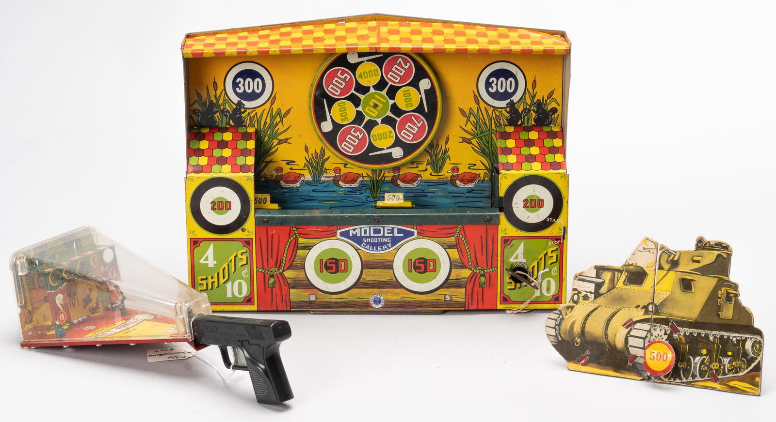 (3) Vintage Tinplate Shooting Toys (1 of 7)