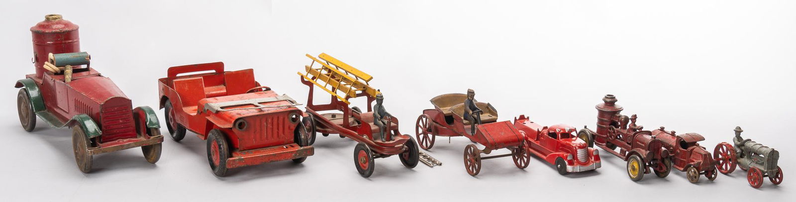 Lot of (8) Vintage Fire Truck Toys (1 of 7)