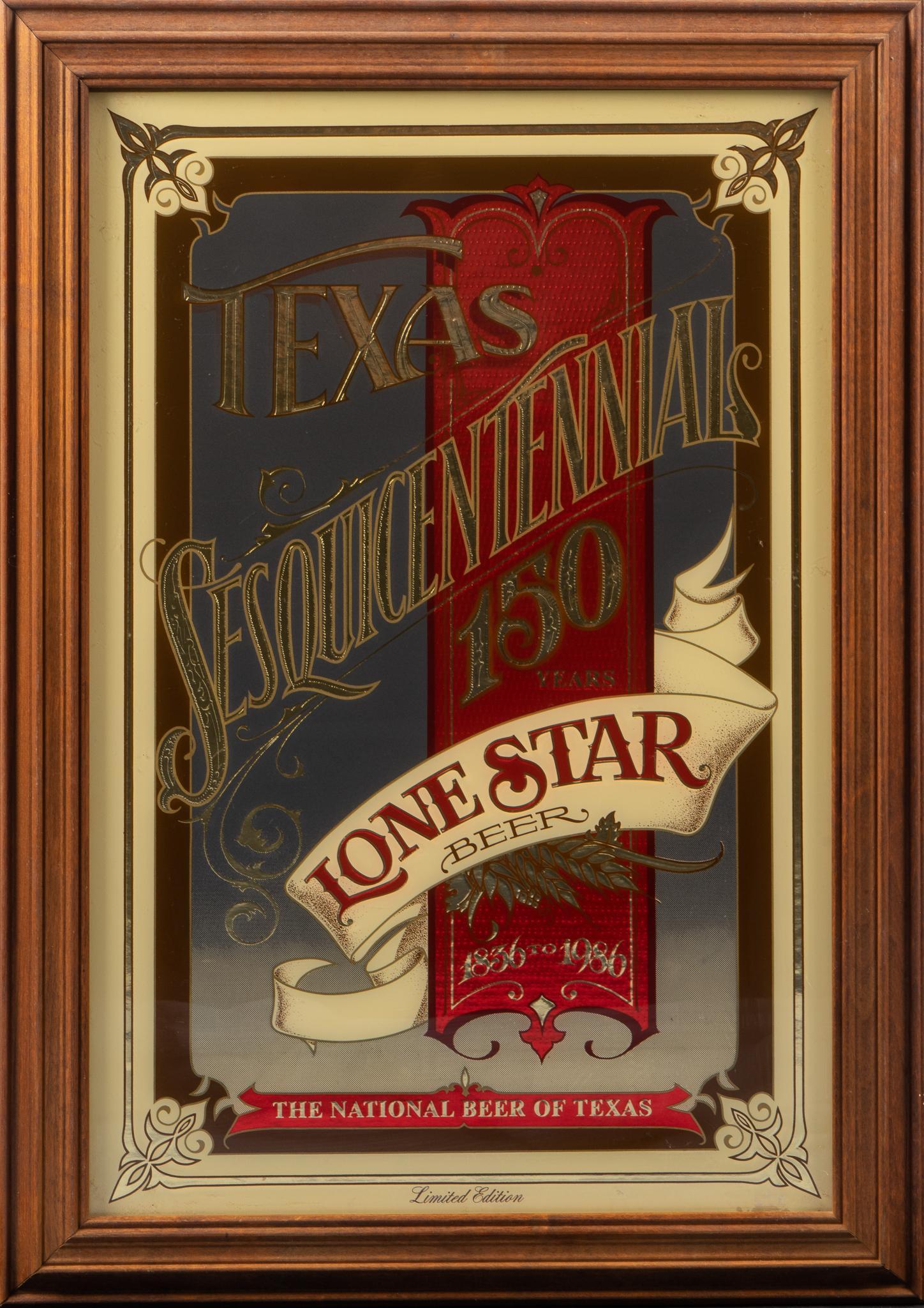 Texas Sesquicentennial Lone Star Pub Mirror (1 of 4)