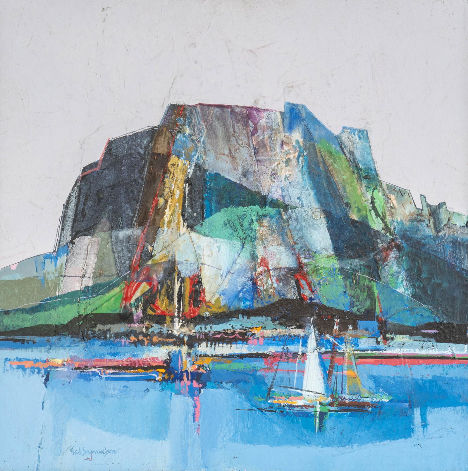 Fred Binder Samuelson, "Cliff Harbor' (1 of 5)
