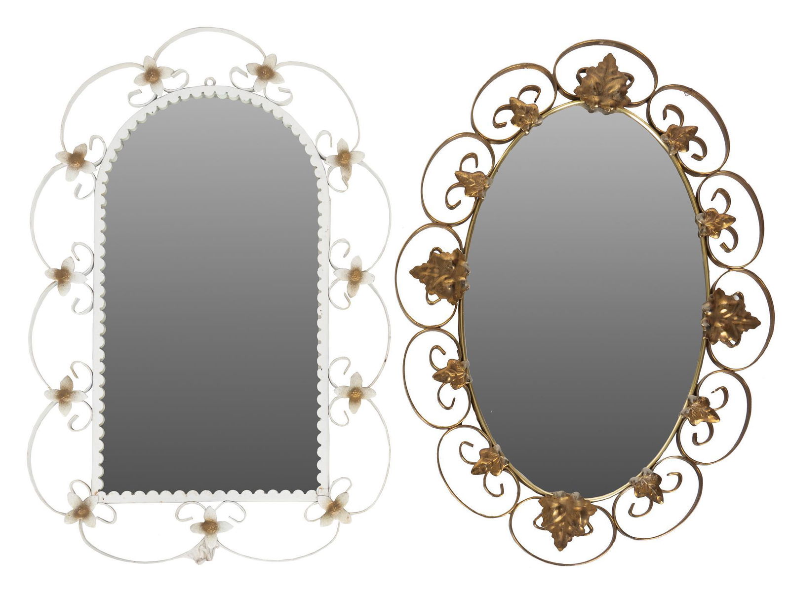 (2) Scrollwork Mirrors & Console Table (1 of 7)