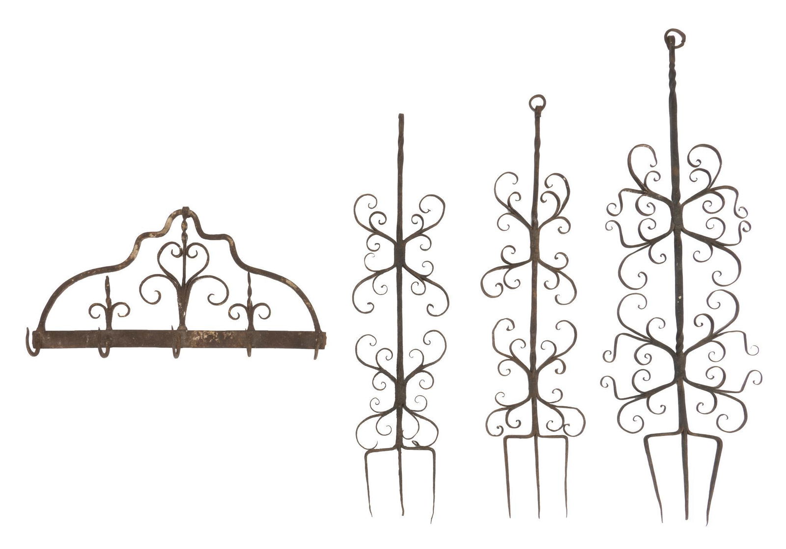 Vintage Wrought Iron Fireplace Tools (1 of 3)