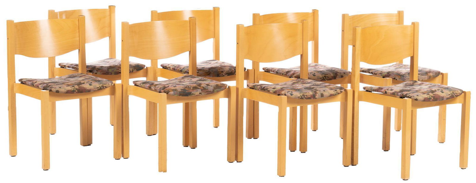 Set of (8) Mid-Century Hiller Dining Chairs (1 of 4)