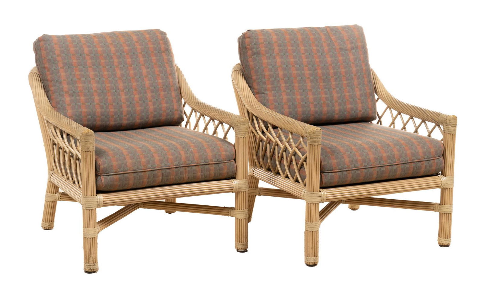 Pair of Vintage McGuire (USA) Rattan Armchairs (1 of 4)