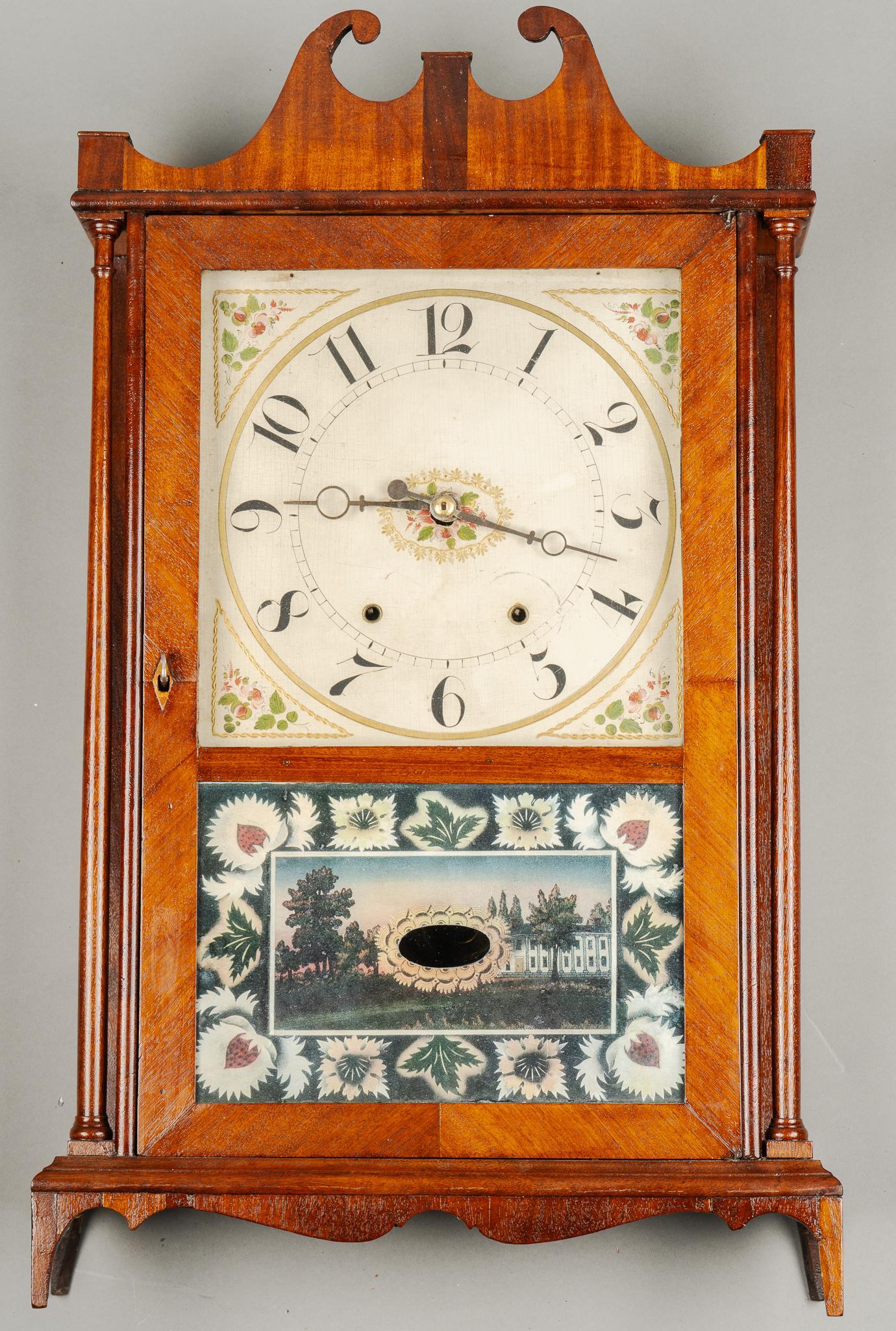 Wadsworth Pillar & Scroll Shelf Clock Auction