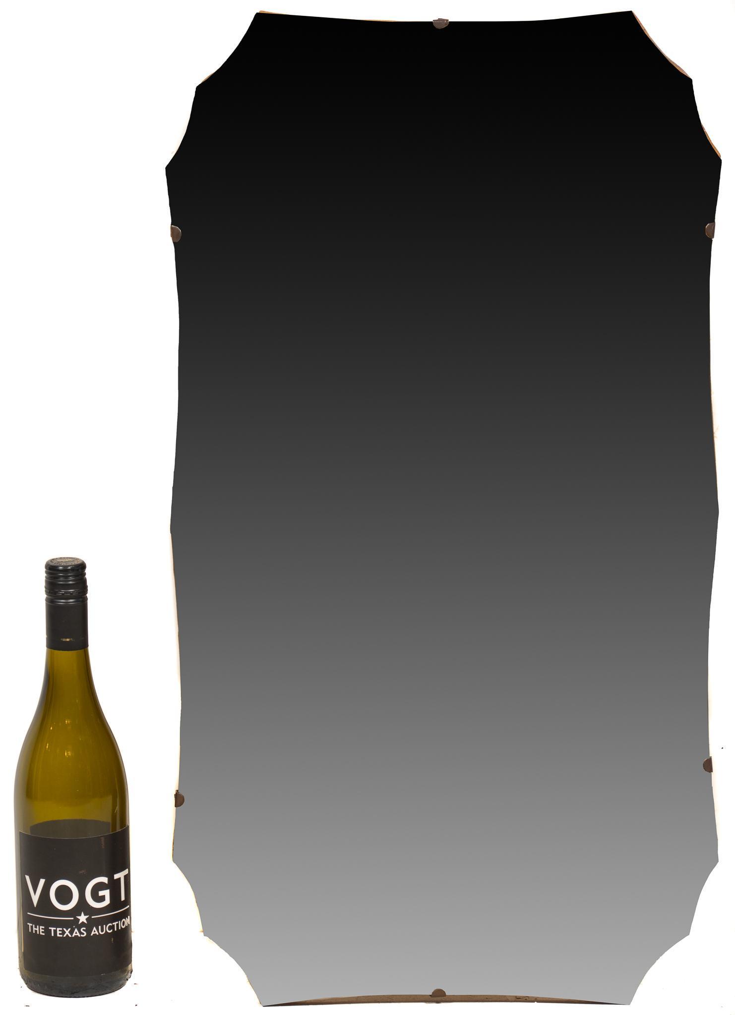 Vintage Pub Mirror: Vintage beveled shaped pub mirror height 27 in. x width 15 in. x depth .5 in. We happily provide seamless shipping services on everything we sell. Please email us at shipping@vogtauction.com or ca