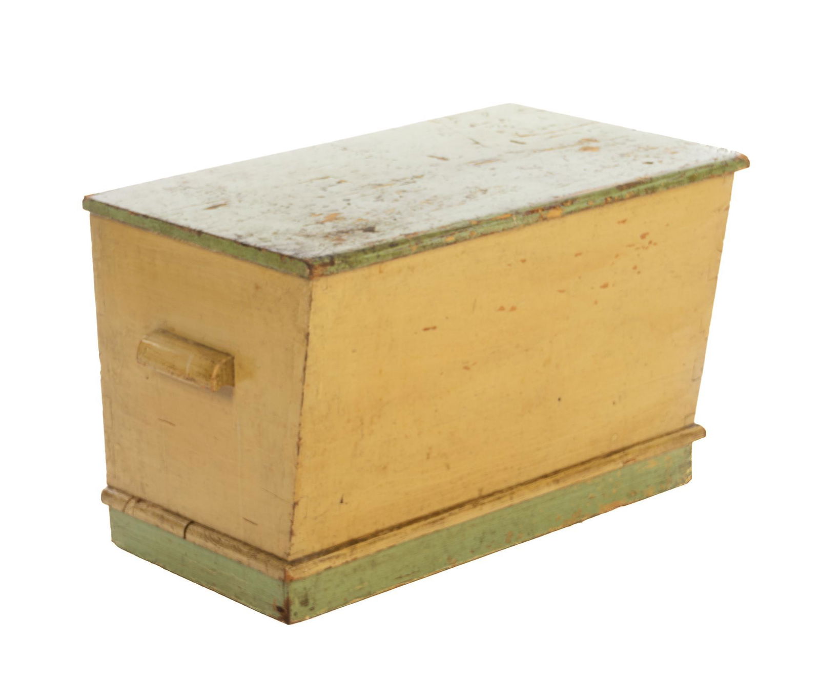 Small Painted Wood Chest (1 of 7)