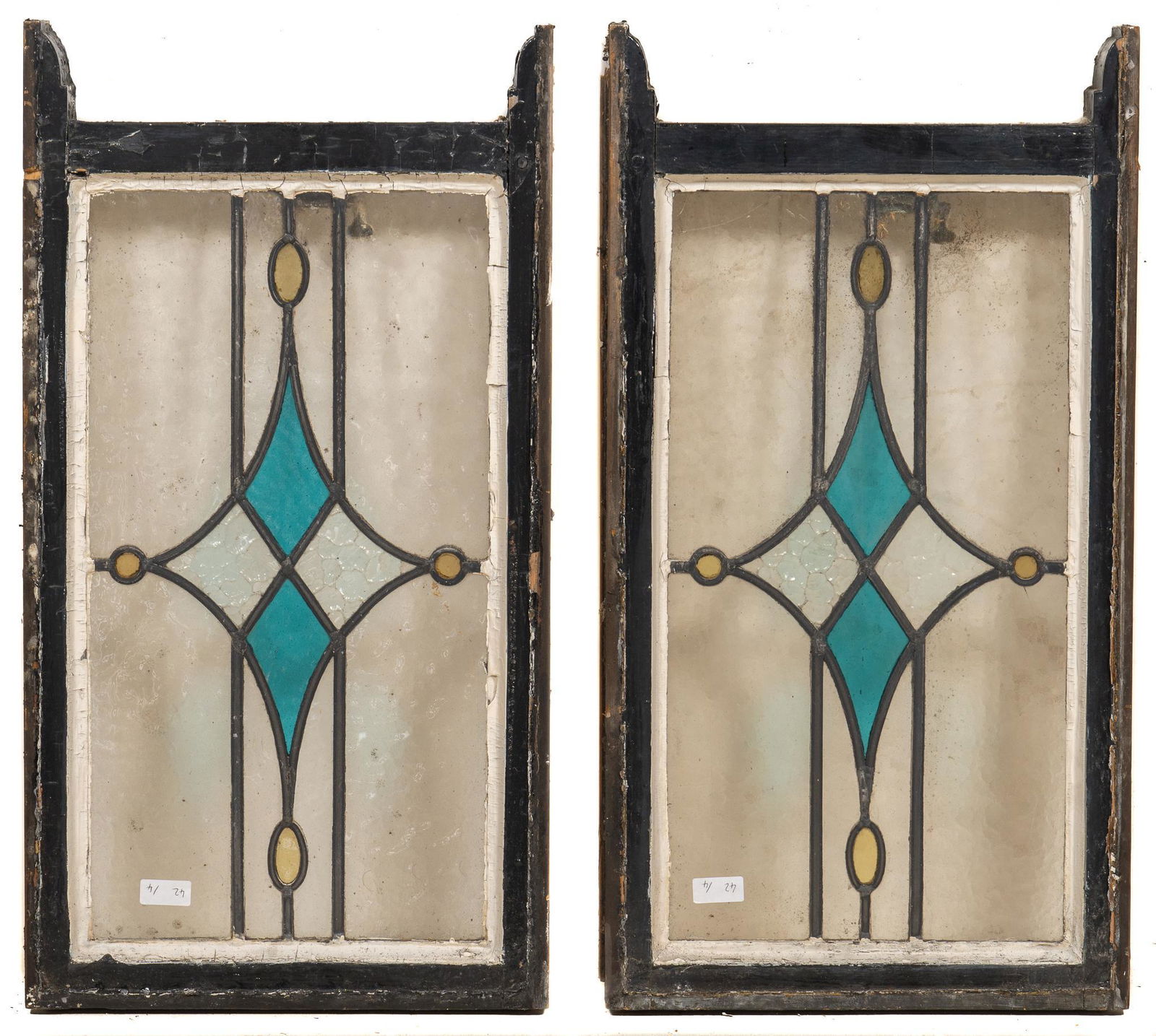 (2) Stained Glass Window Panels (1 of 4)