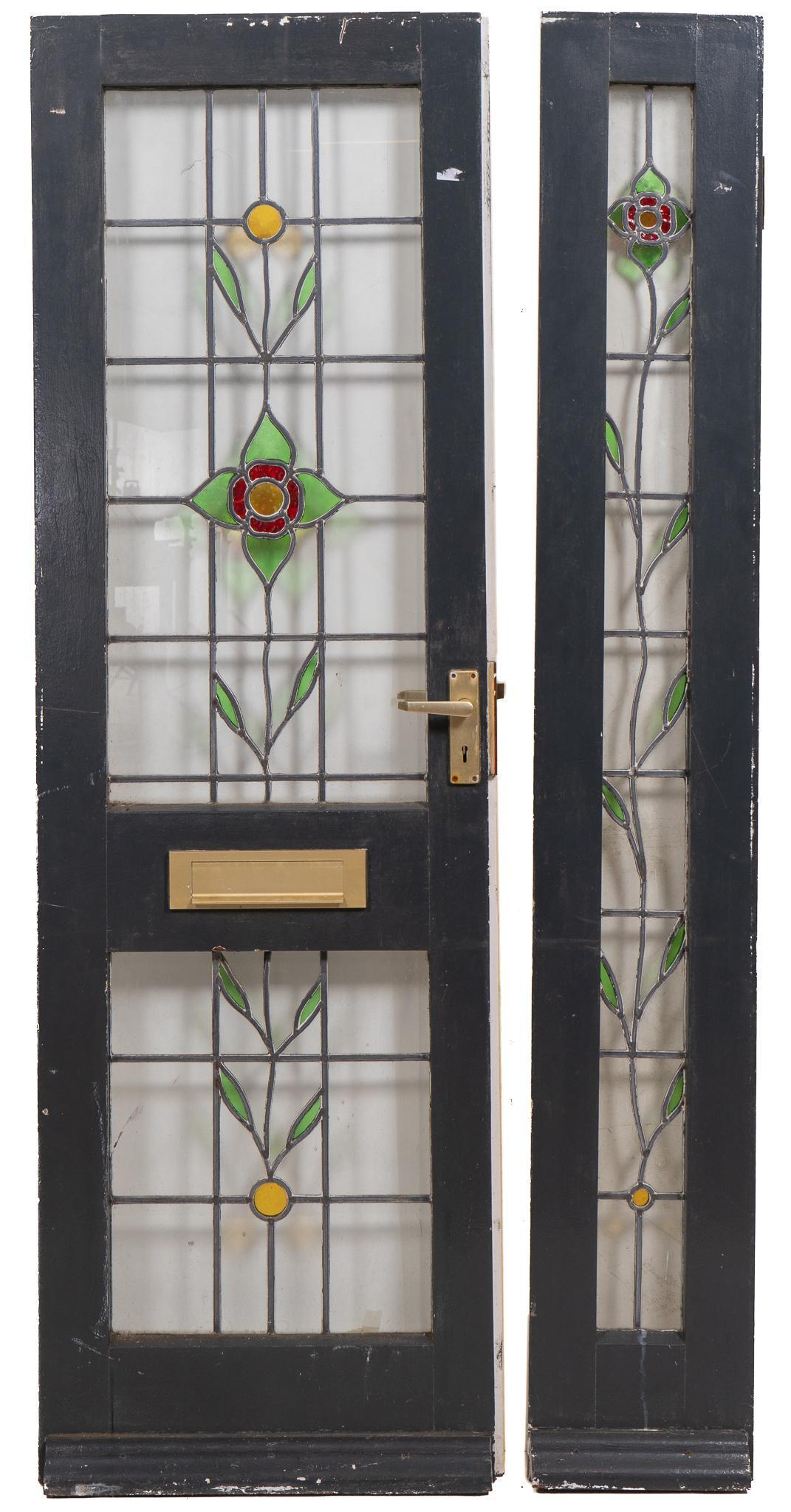 Vintage Stained Glass Door Auction