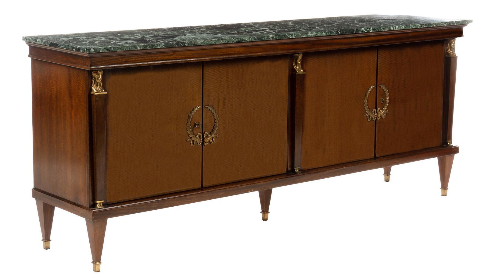 French Empire Style Marble Top Enfilade (1 of 5)