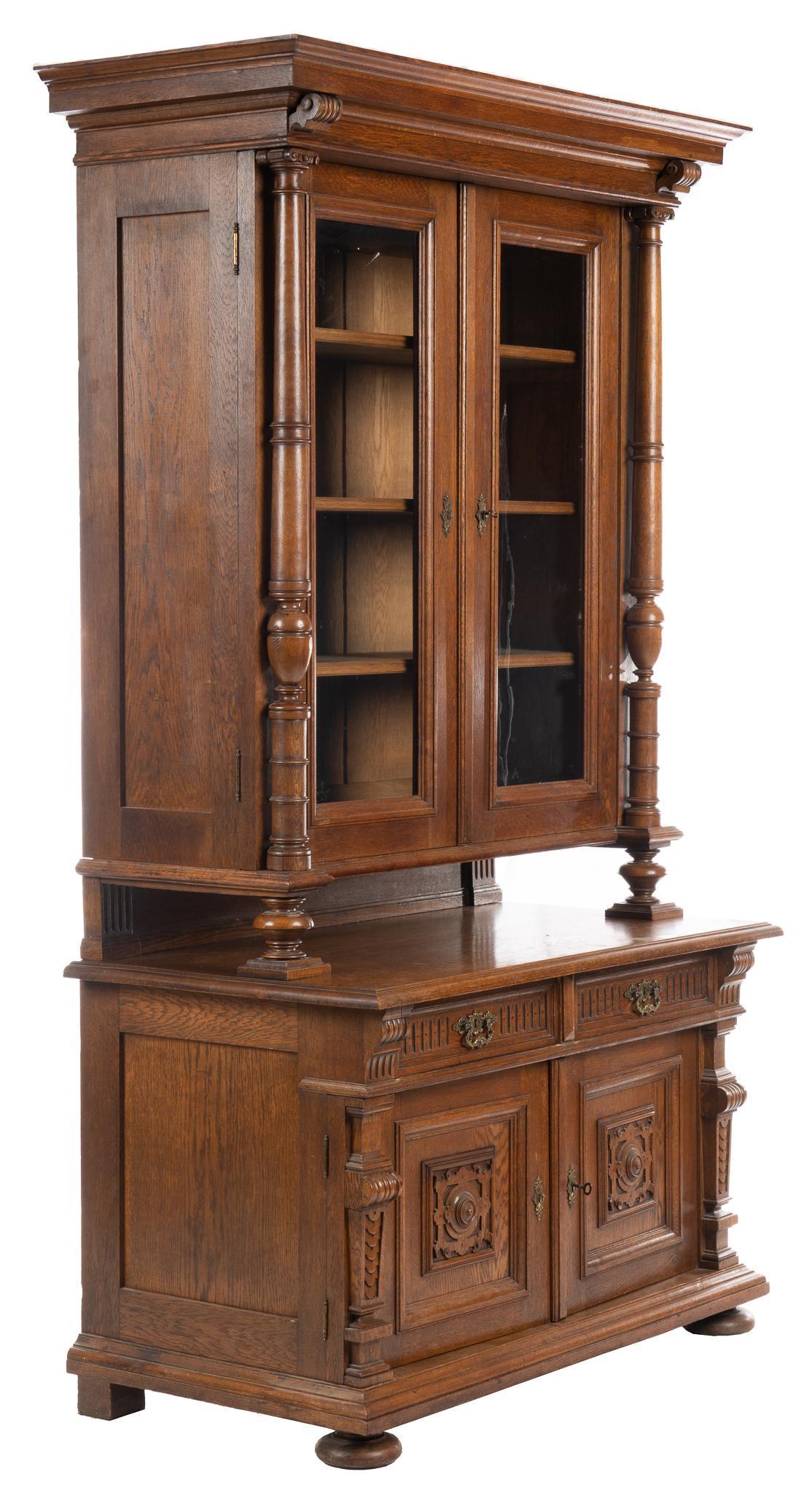 French Renaissance Style Oak Buffet (1 of 5)