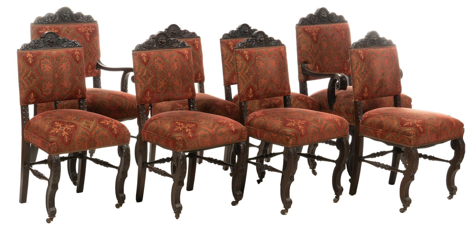 Set of (8) Renaissance Revival Style  Chairs (1 of 4)