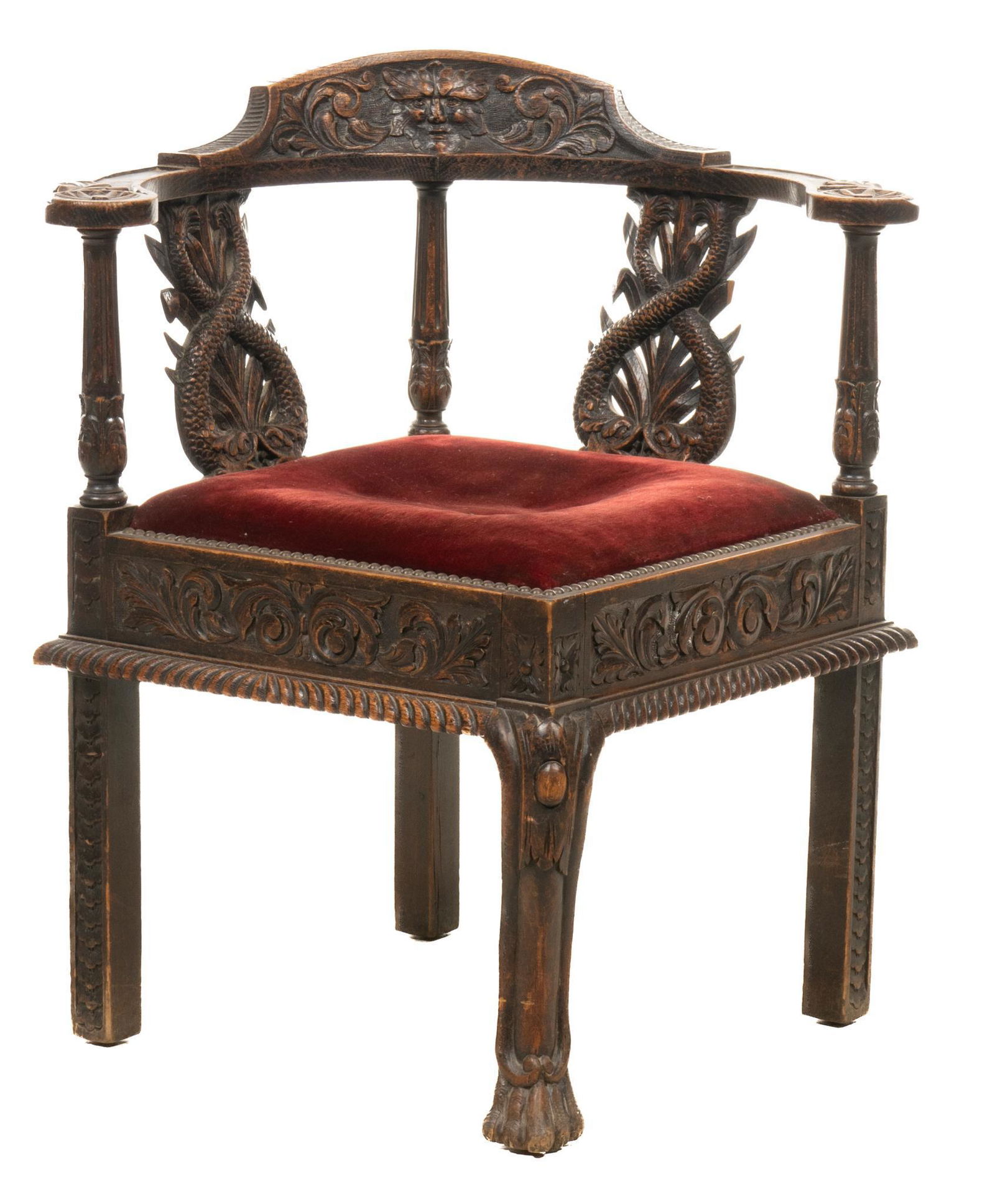 Gothic Revival Corner Chair (1 of 4)