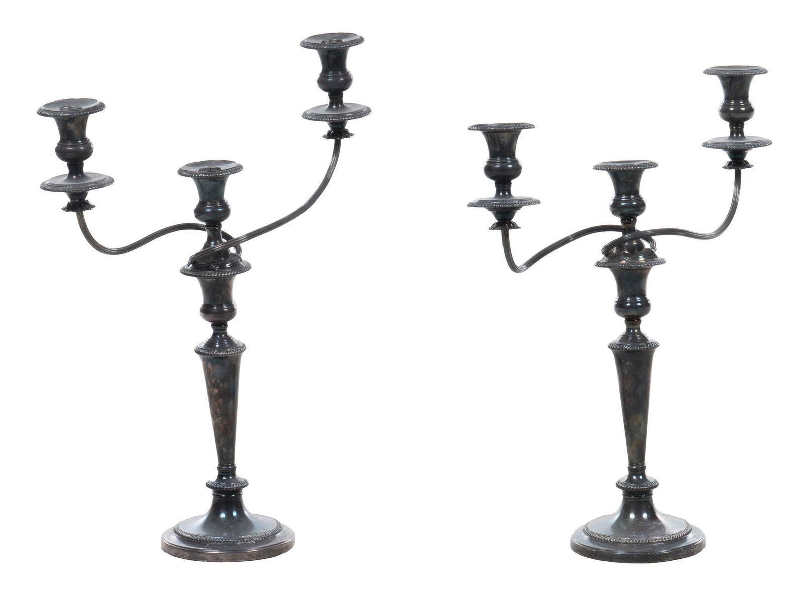 pair of metal candle holders (1 of 8)