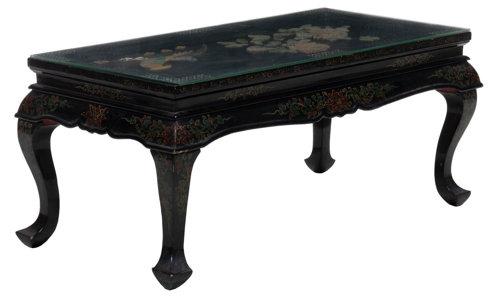Asian Black Lacquer Coffee Table (1 of 5)