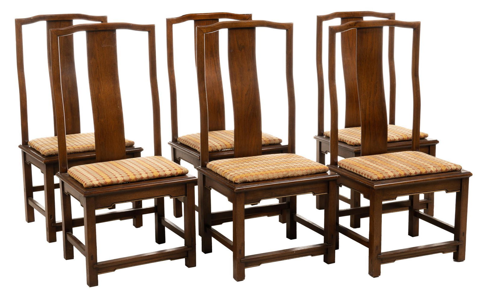 Set of (6) Chinoiserie Dining Chairs (1 of 4)