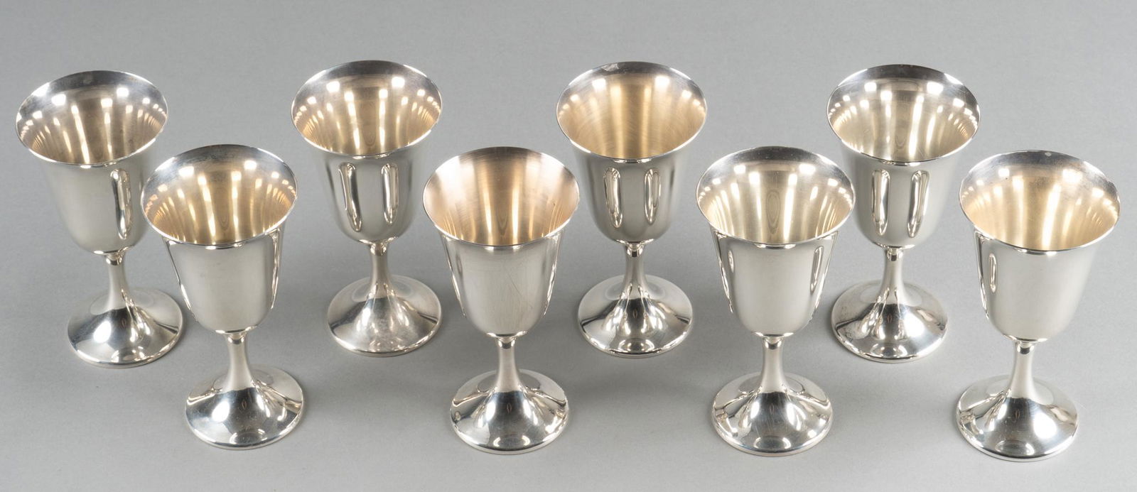 Set of (8) Gorham Sterling Silver Goblets (1 of 6)