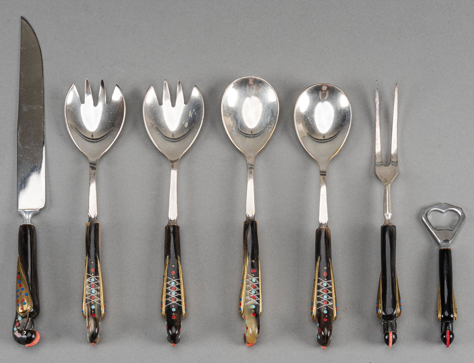 S.A. Haddad Jezzine 7-Piece Stainless Steel Serving Set (1 of 4)